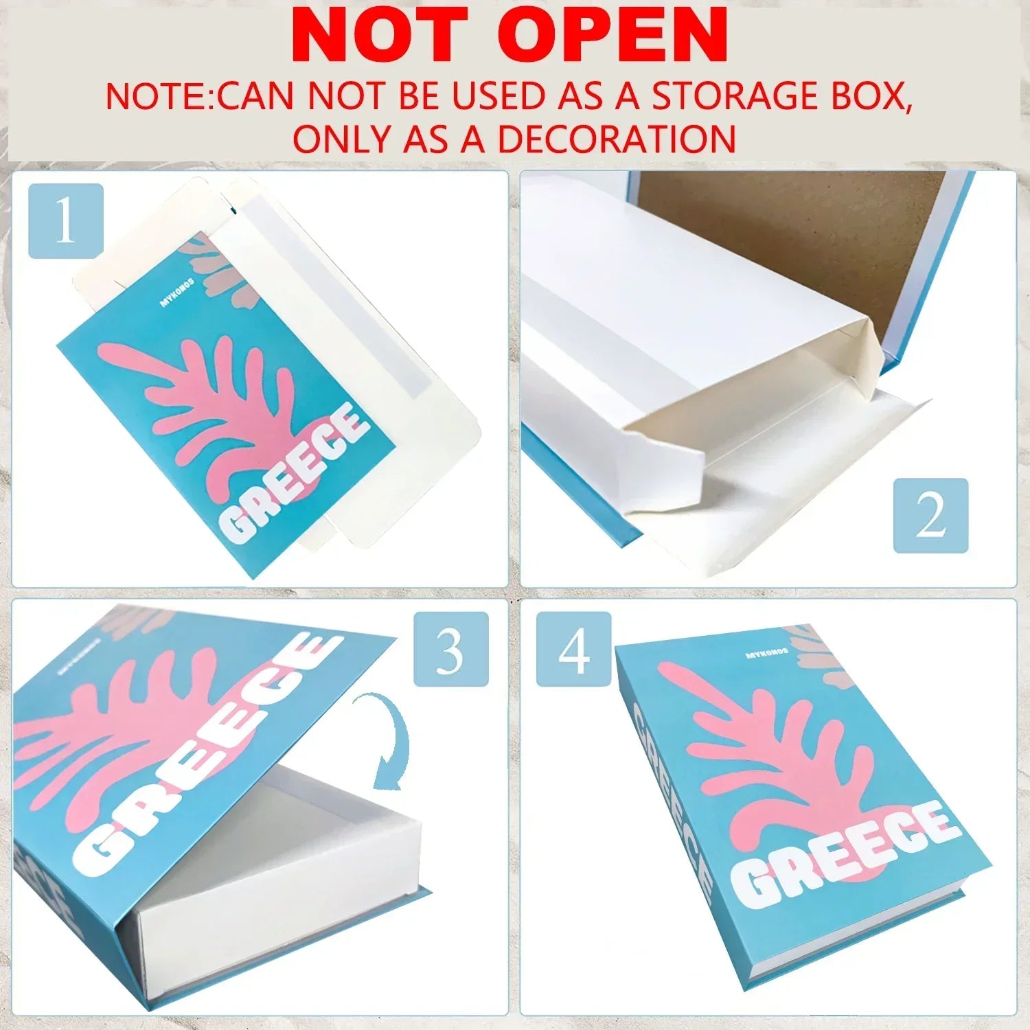 Set of 3 Stylish Decorative Books