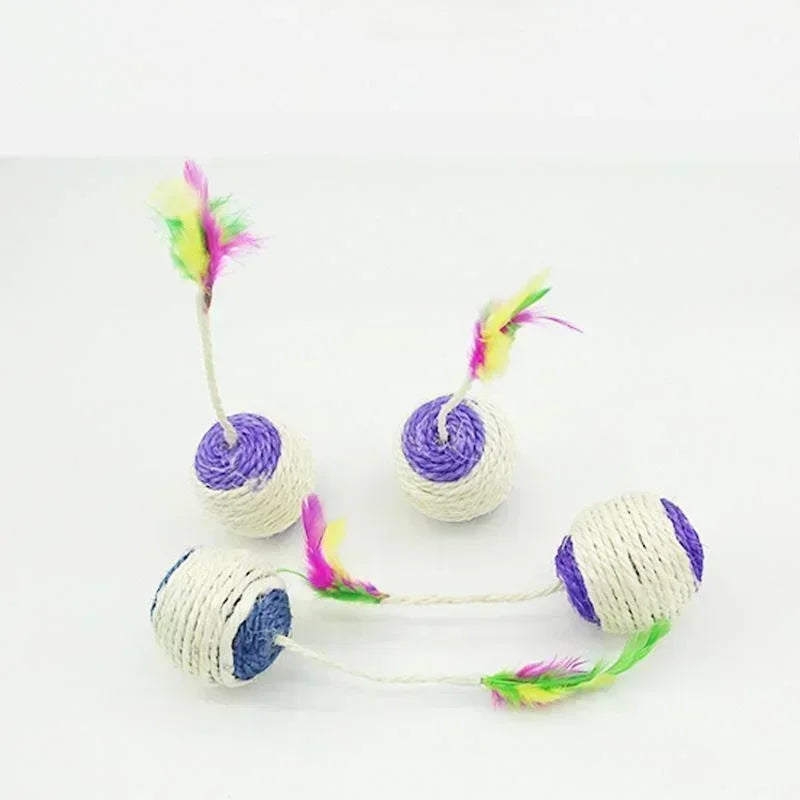 Natural Sisal Rope Cat Toy Ball