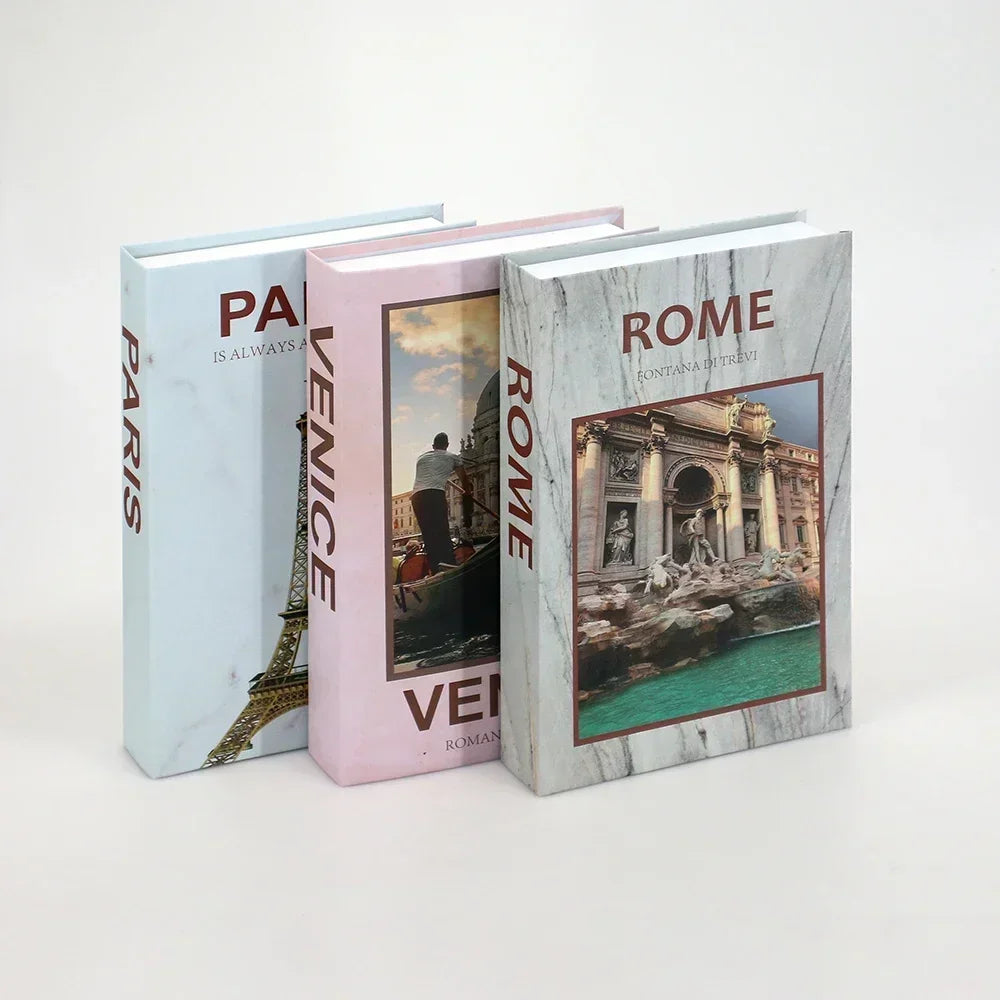 Set of 3 Stylish Decorative Books
