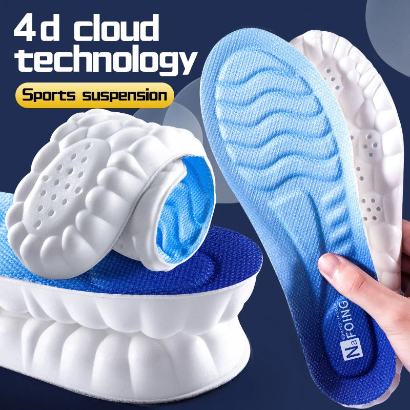 Sports insoles with 4D technology