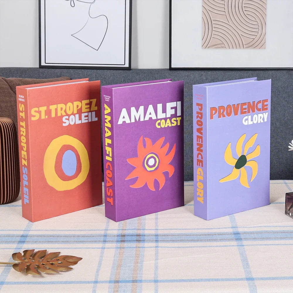 Set of 3 Stylish Decorative Books