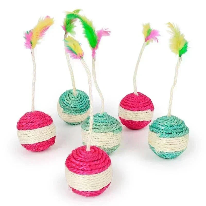 Natural Sisal Rope Cat Toy Ball