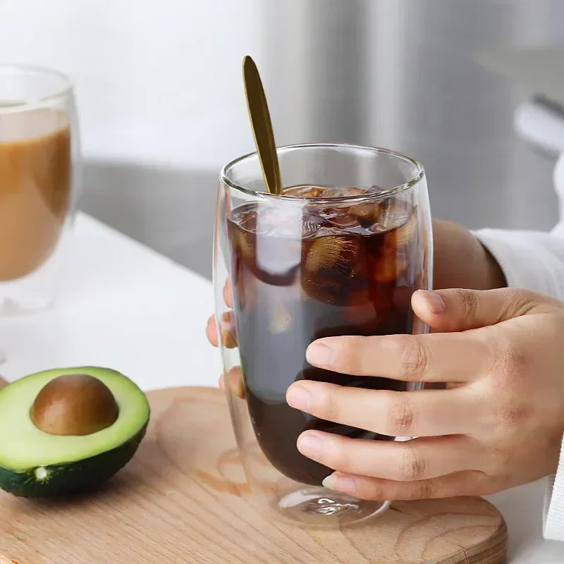 Double-Walled Heat-Resistant Glass Cup