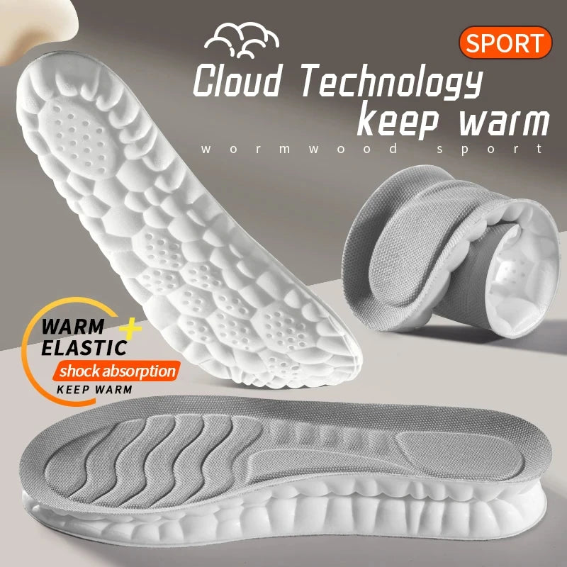 Sports insoles with 4D technology