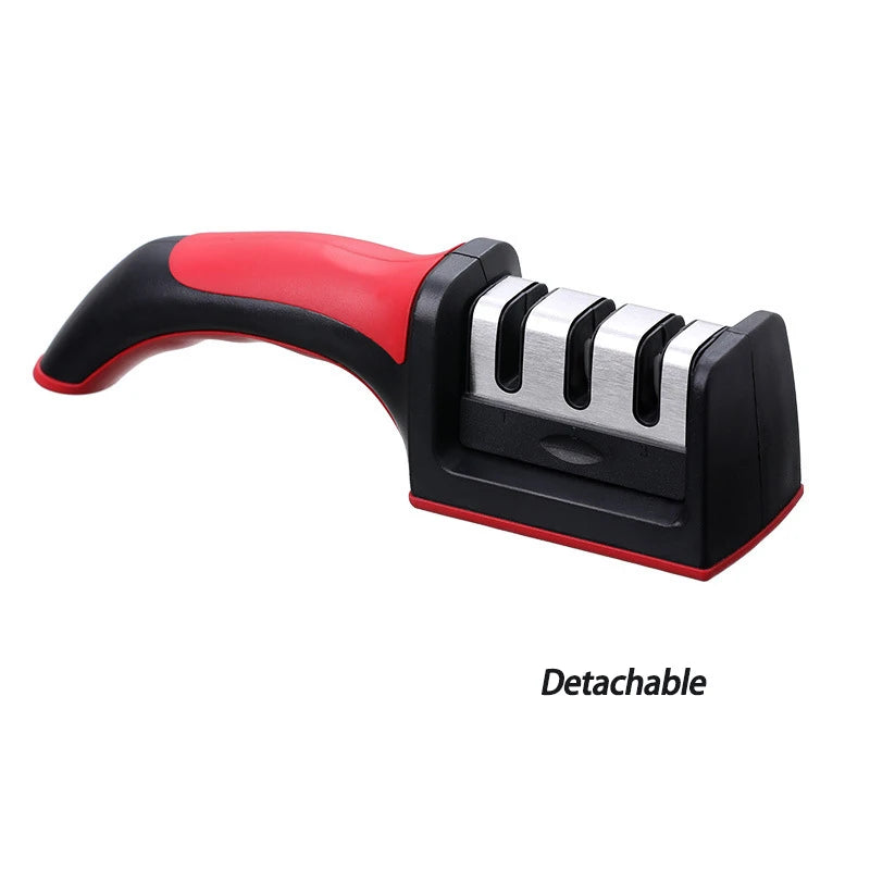 Level 3 Quick Sharpening Tool Knife Sharpener With Anti-slip Base Kitchen Accessory