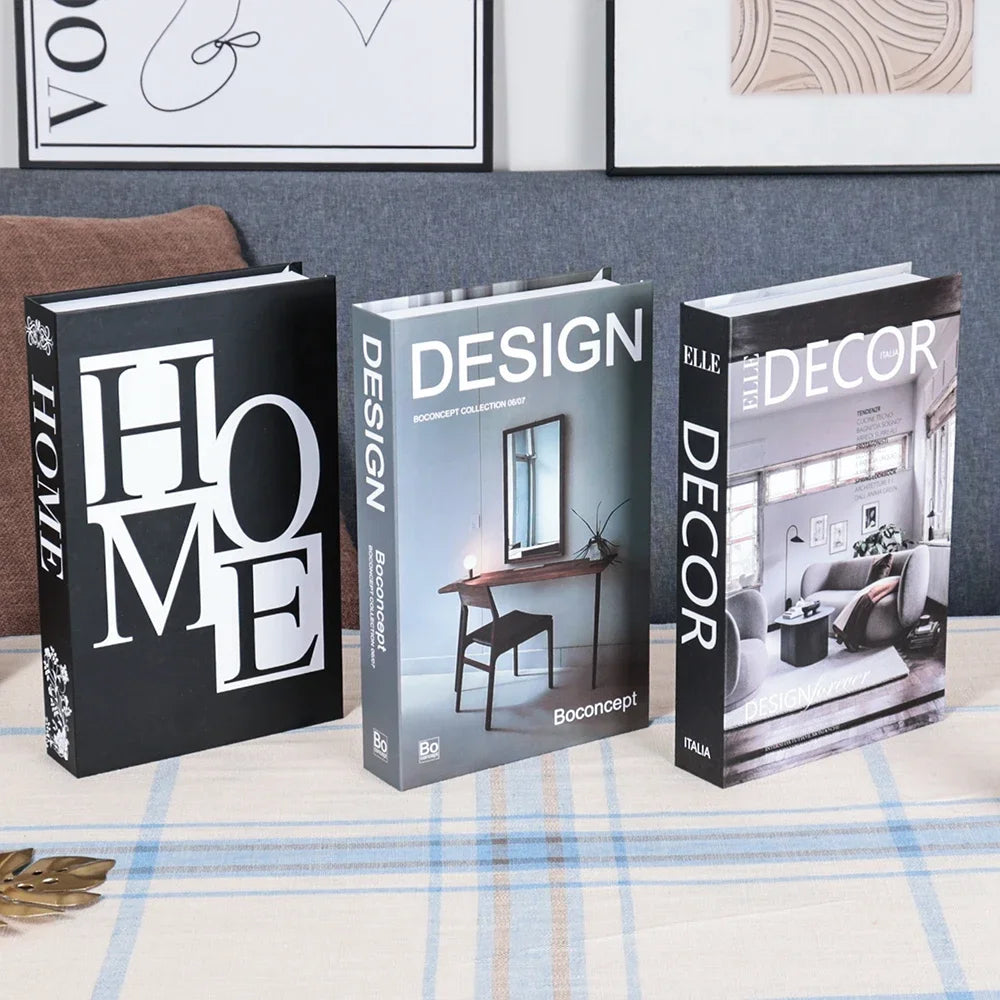 Set of 3 Stylish Decorative Books