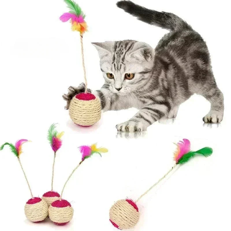 Natural Sisal Rope Cat Toy Ball