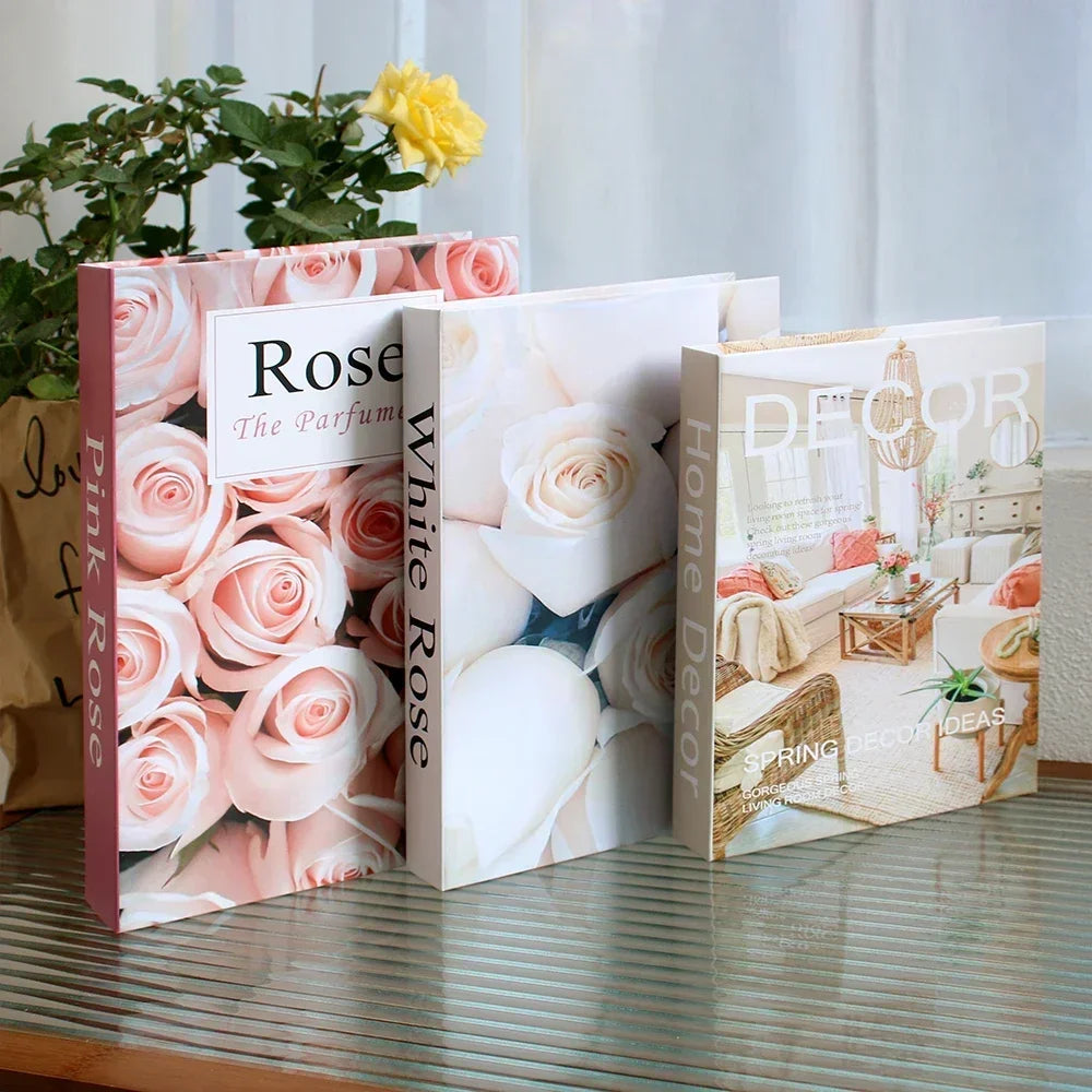 Set of 3 Stylish Decorative Books