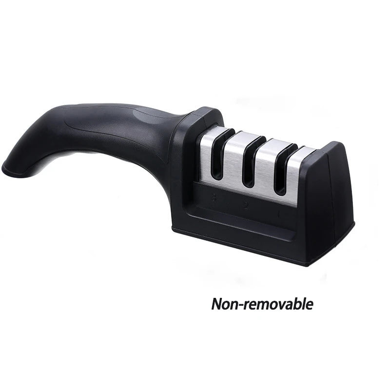 Level 3 Quick Sharpening Tool Knife Sharpener With Anti-slip Base Kitchen Accessory