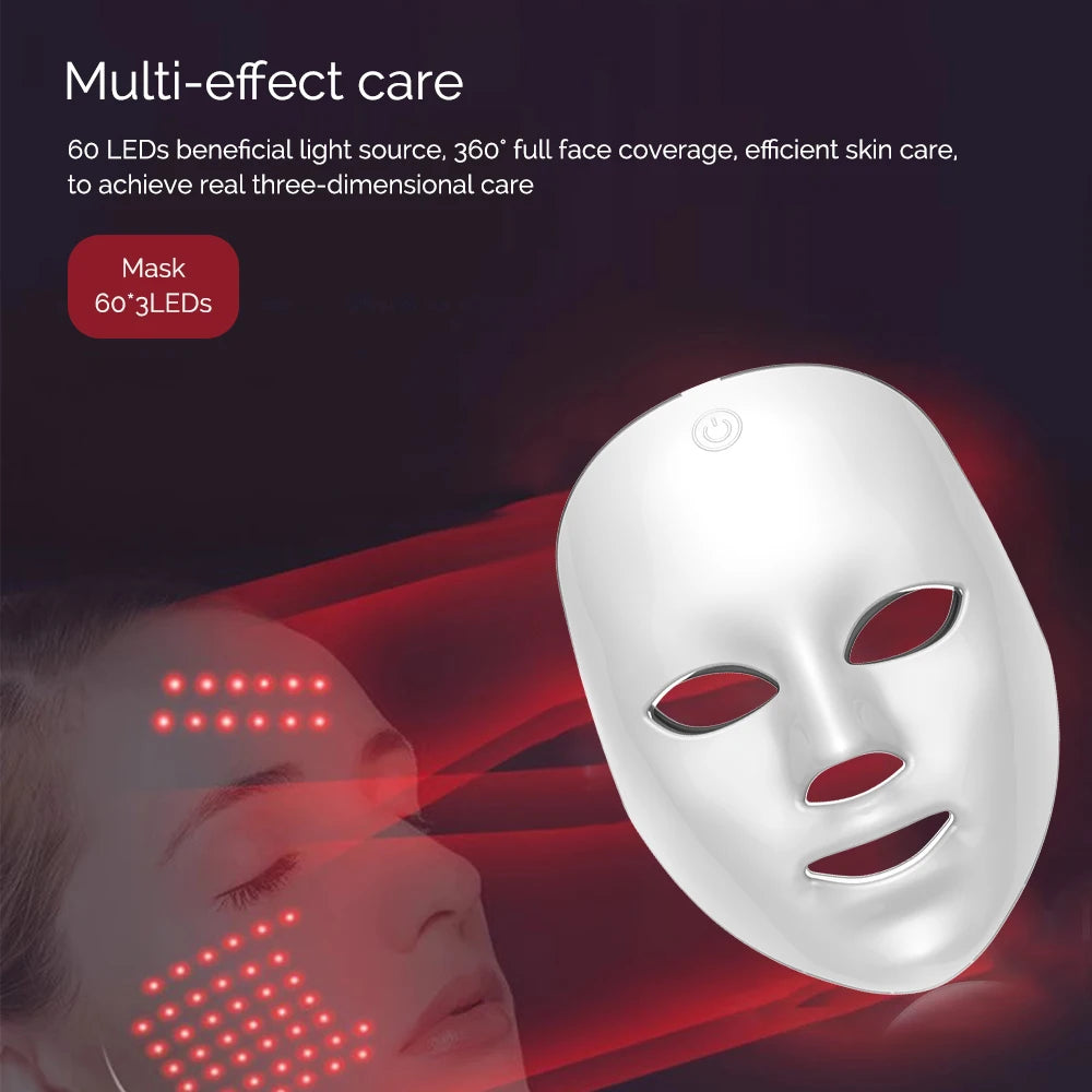 7-Color Rechargeable LED Face Mask
