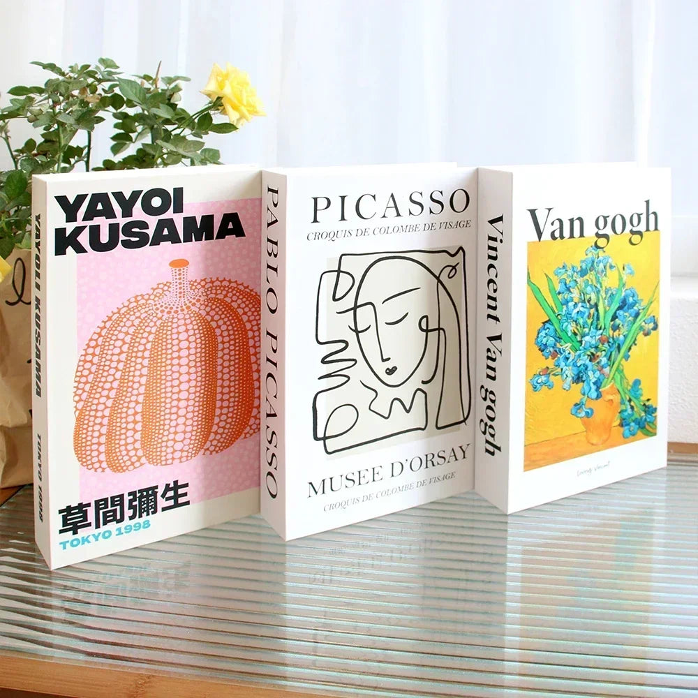 Set of 3 Stylish Decorative Books