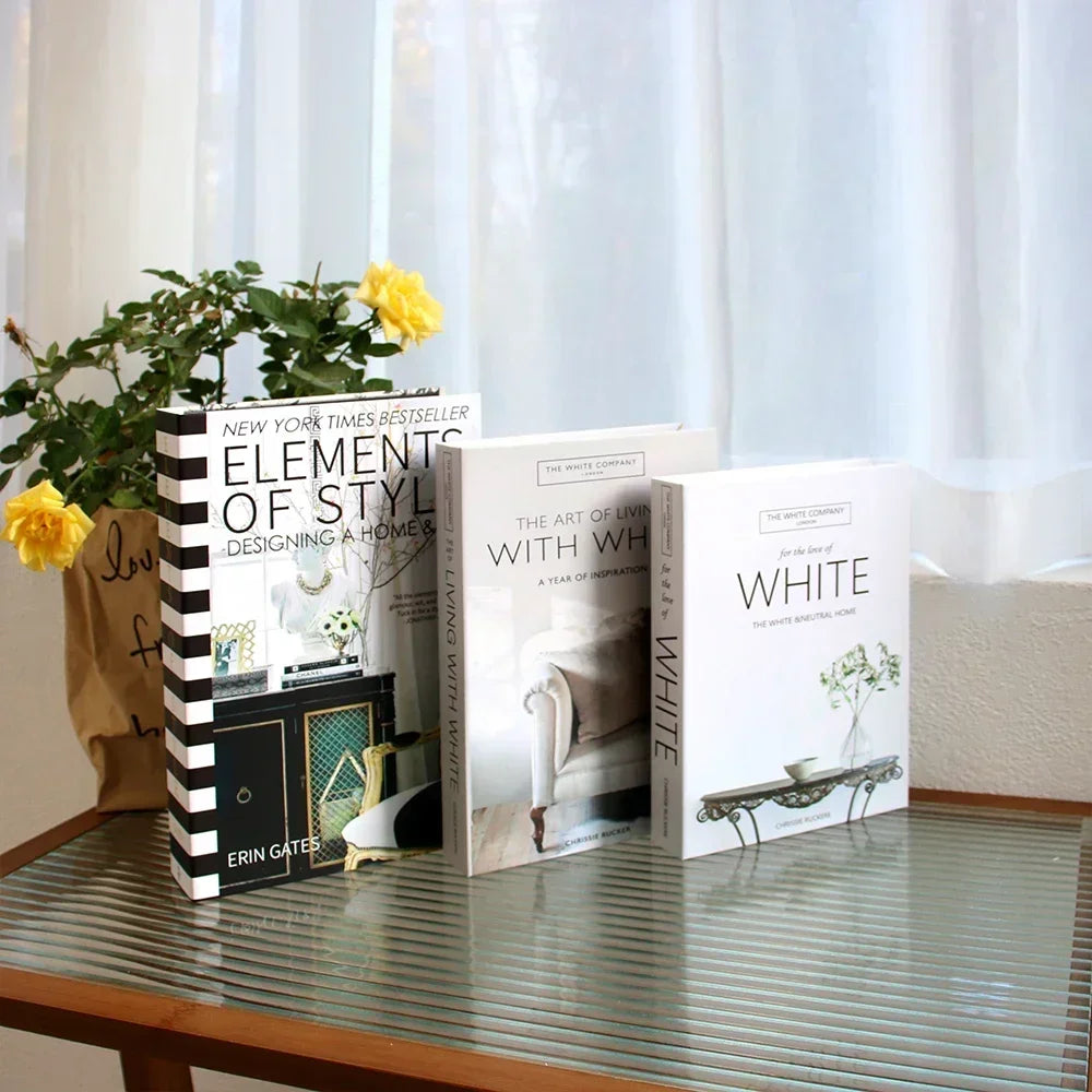 Set of 3 Stylish Decorative Books