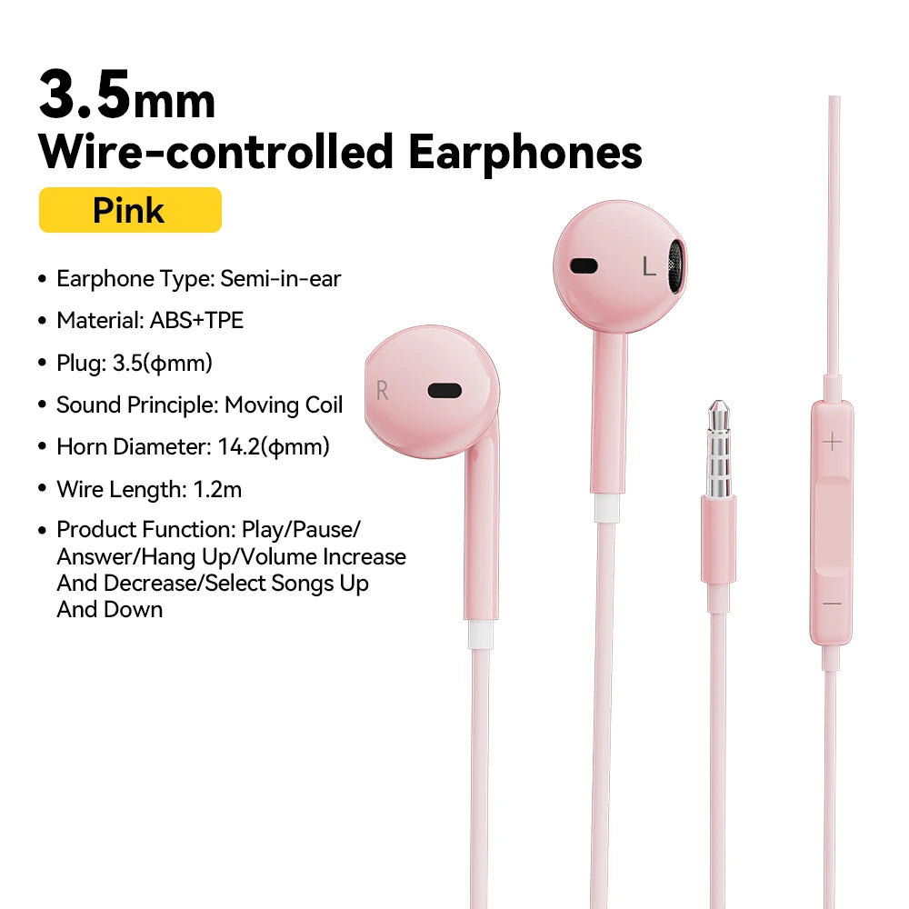 Wired Headphones with Microphone