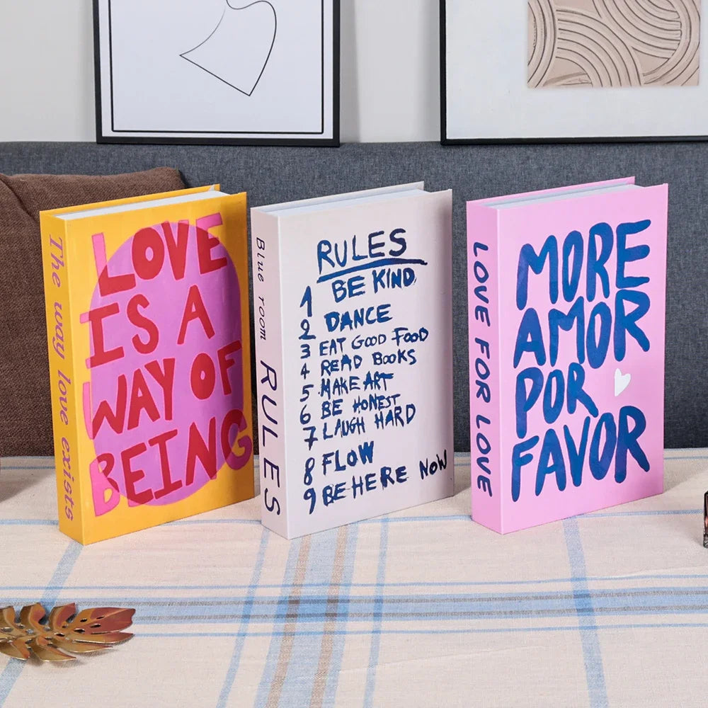 Set of 3 Stylish Decorative Books