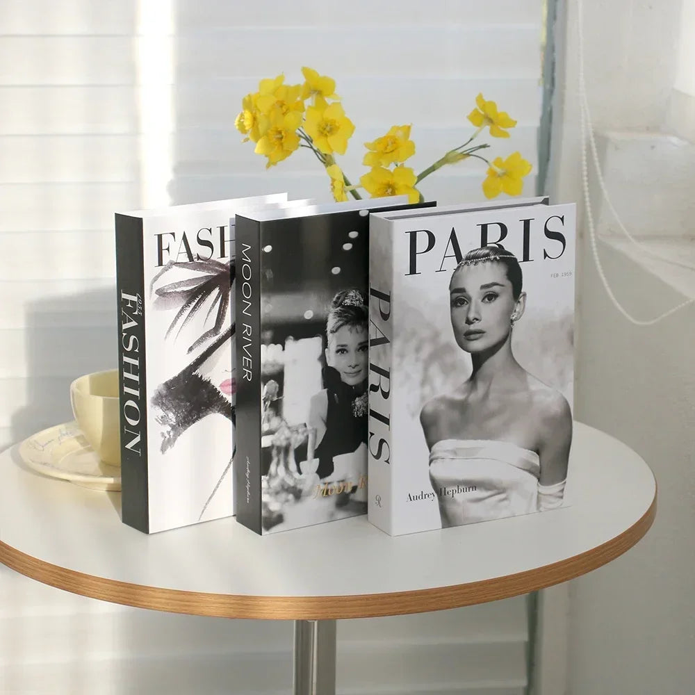 Set of 3 Stylish Decorative Books