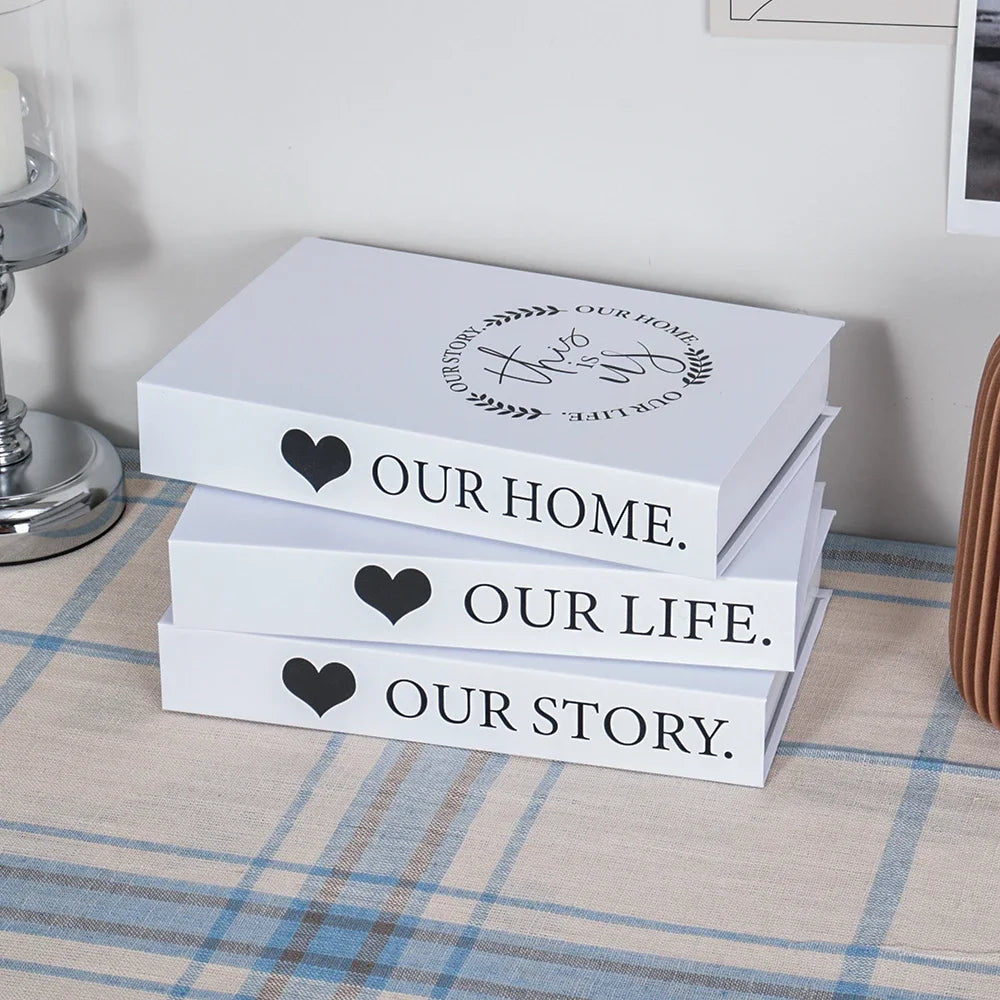 Set of 3 Stylish Decorative Books