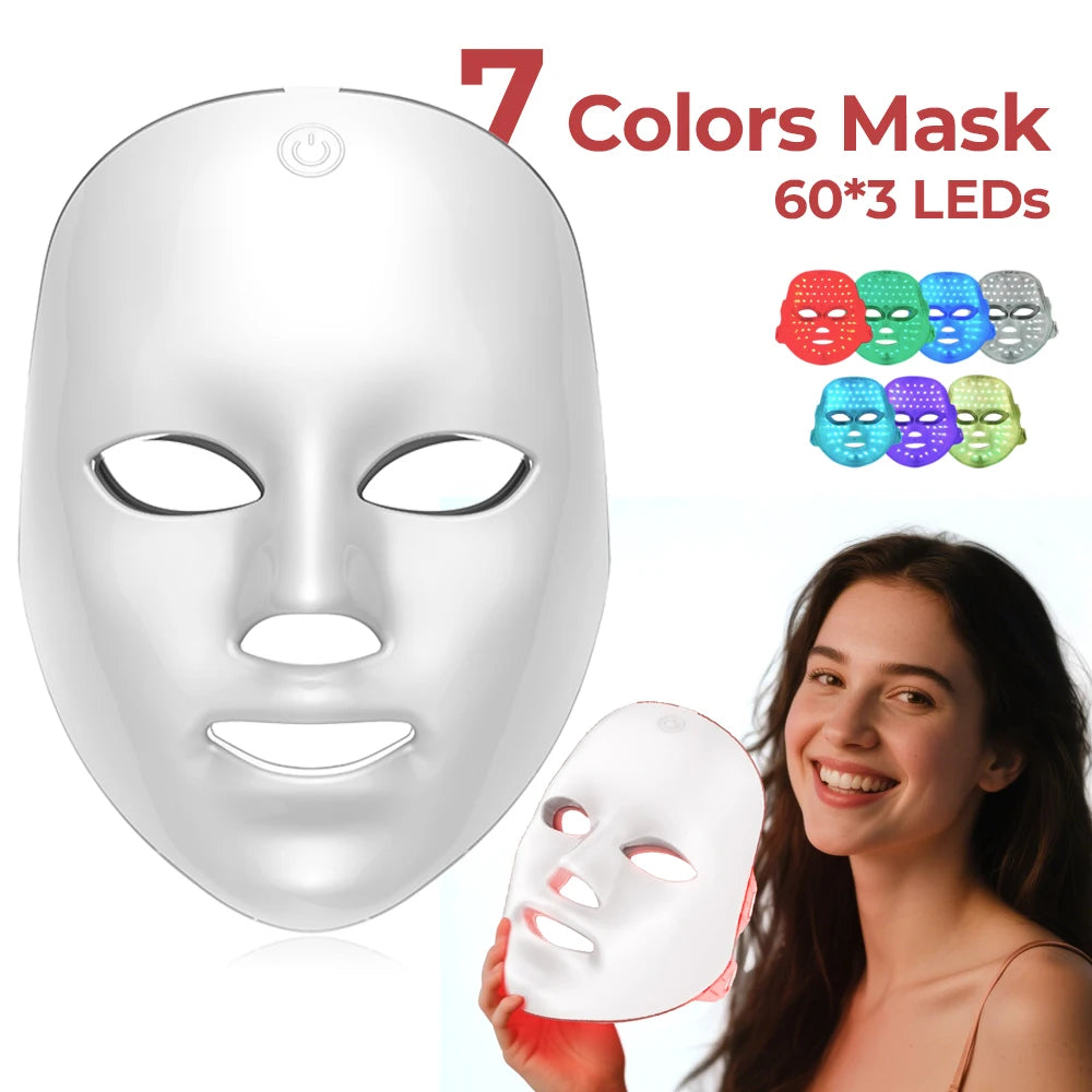 7-Color Rechargeable LED Face Mask
