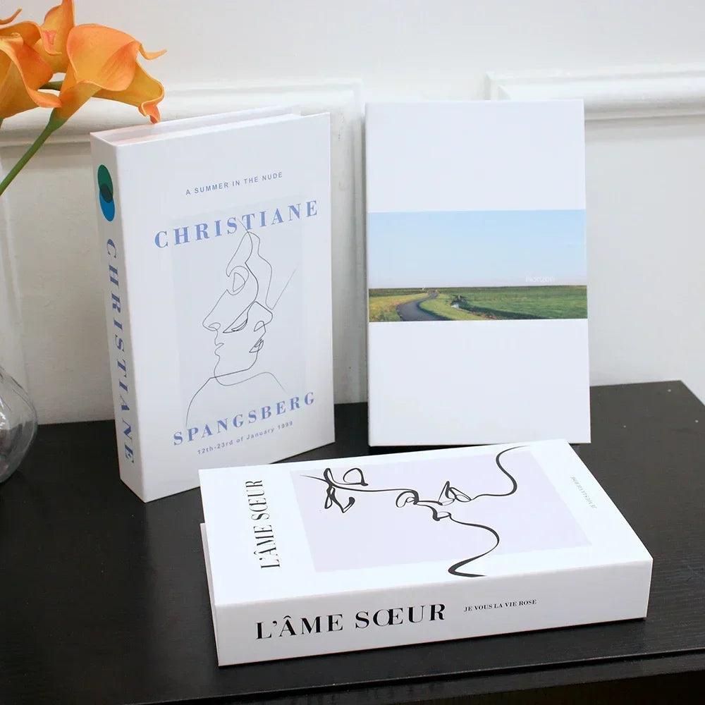 Set of 3 Stylish Decorative Books