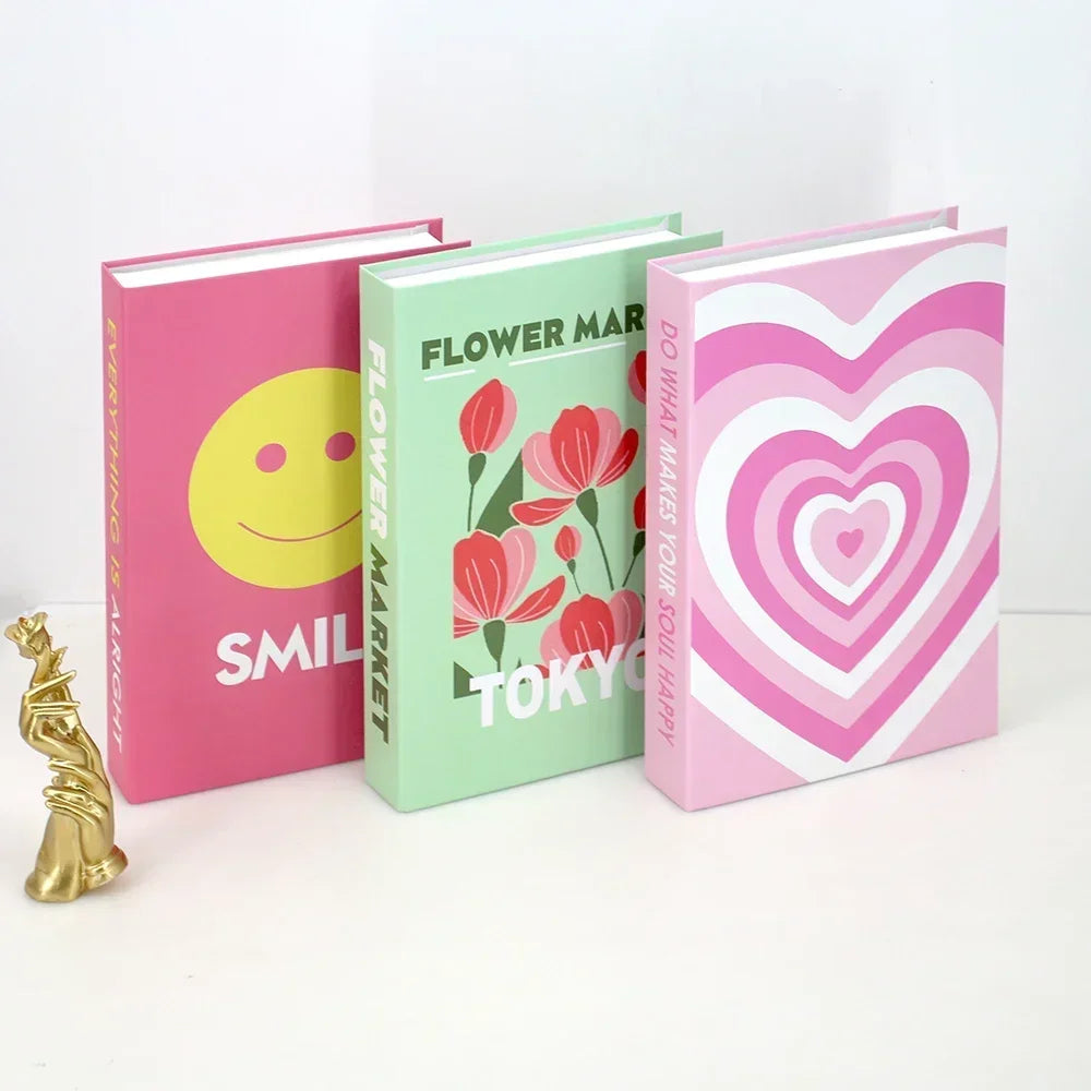 Set of 3 Stylish Decorative Books