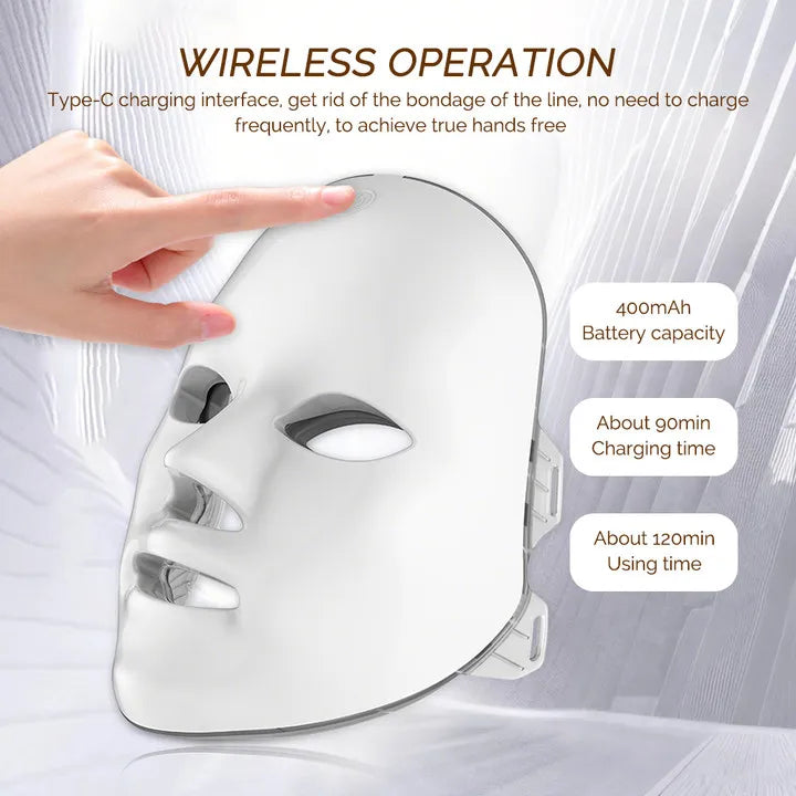 7-Color Rechargeable LED Face Mask