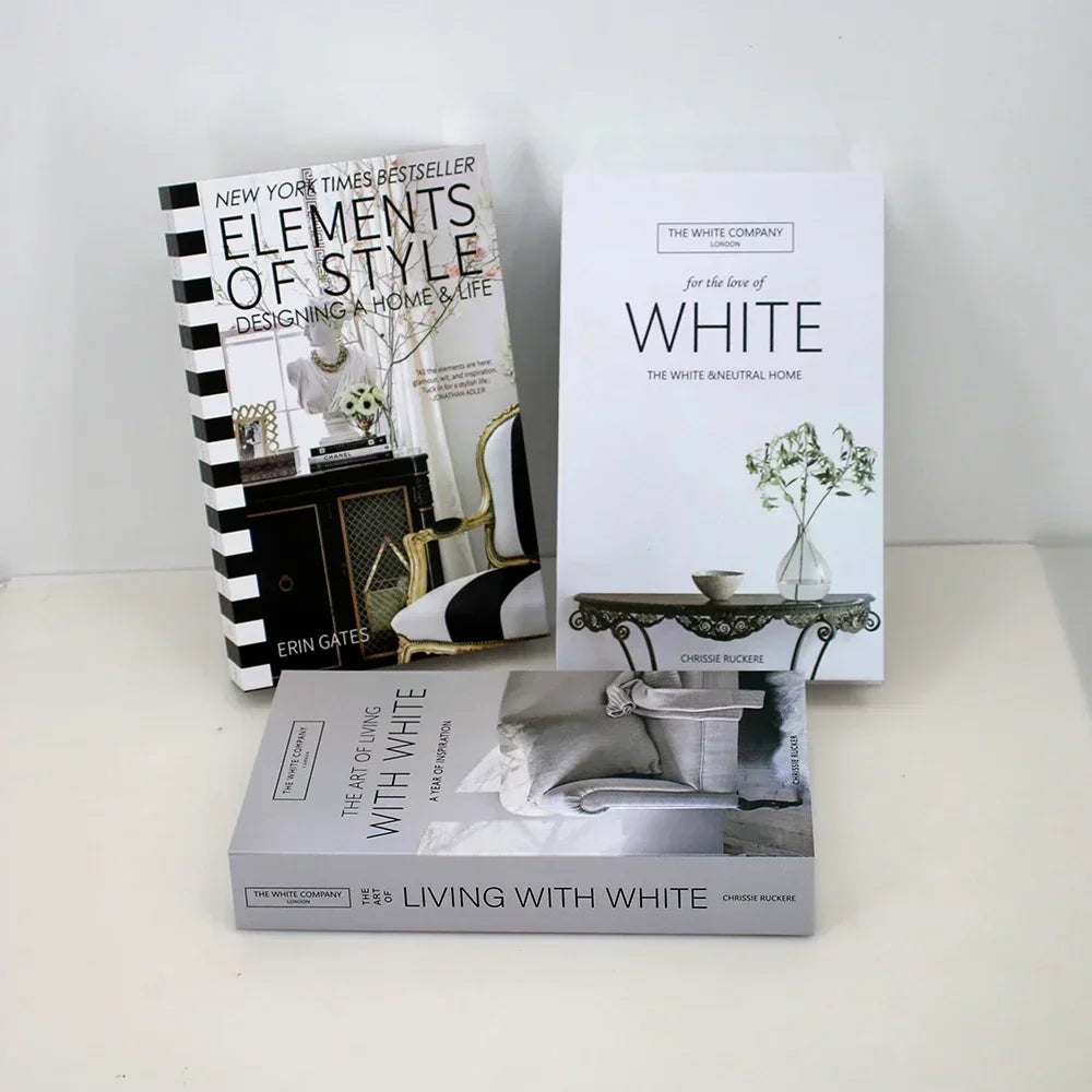 Set of 3 Stylish Decorative Books