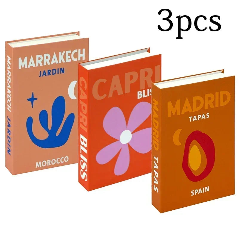 Set of 3 Stylish Decorative Books