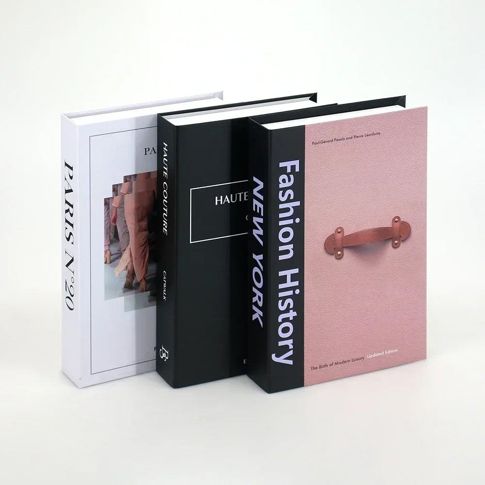 Set of 3 Stylish Decorative Books