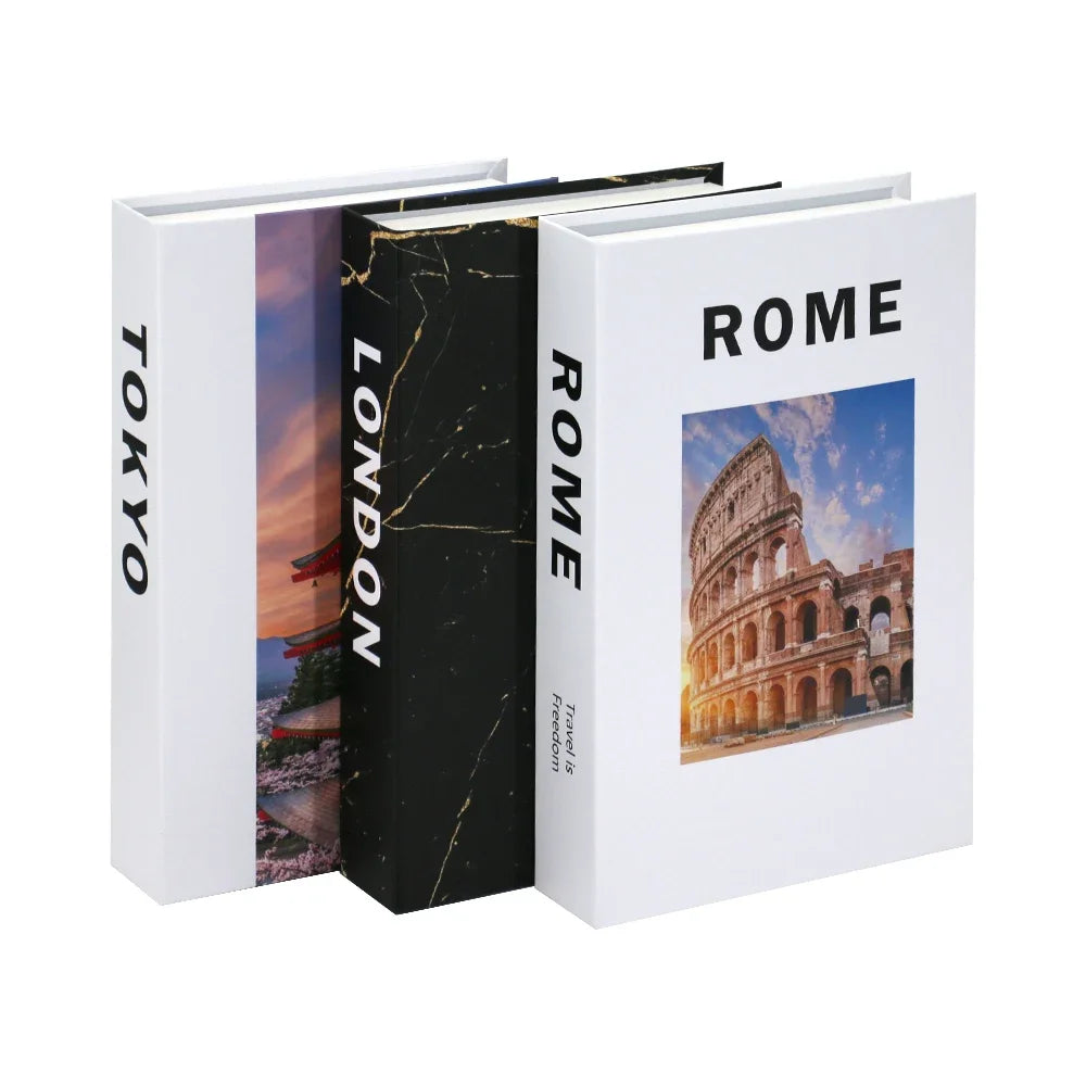 Set of 3 Stylish Decorative Books