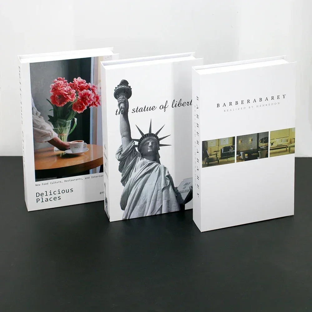 Set of 3 Stylish Decorative Books