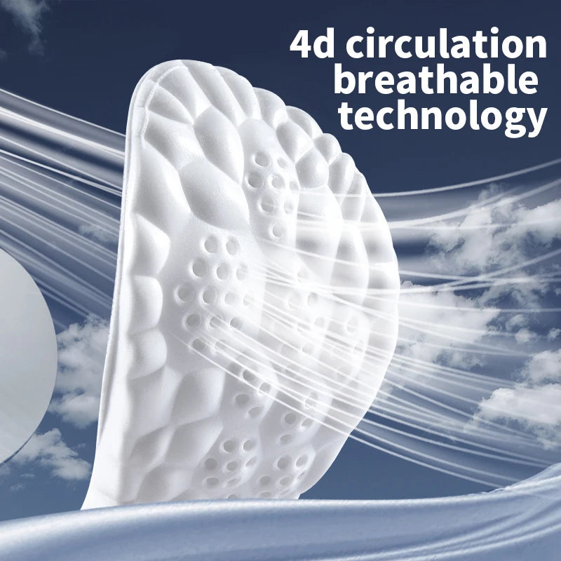 Sports insoles with 4D technology