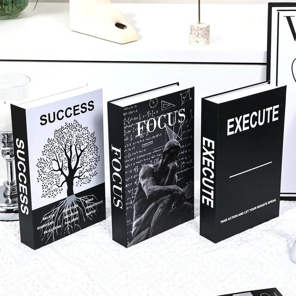 Set of 3 Stylish Decorative Books