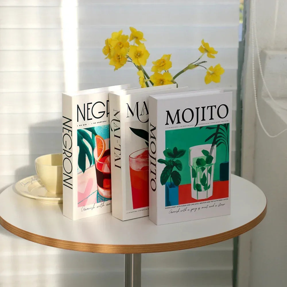 Set of 3 Stylish Decorative Books