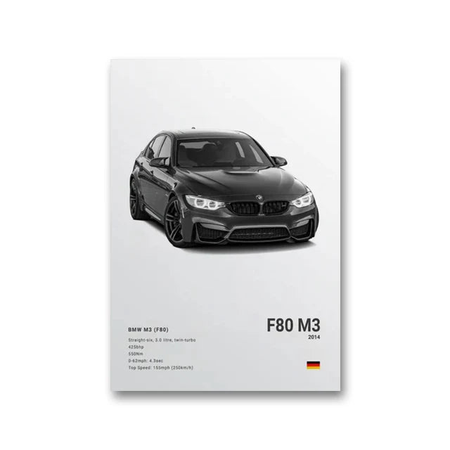 Supercar Canvas Wall Art