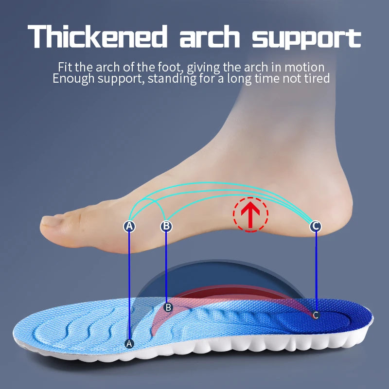 Sports insoles with 4D technology