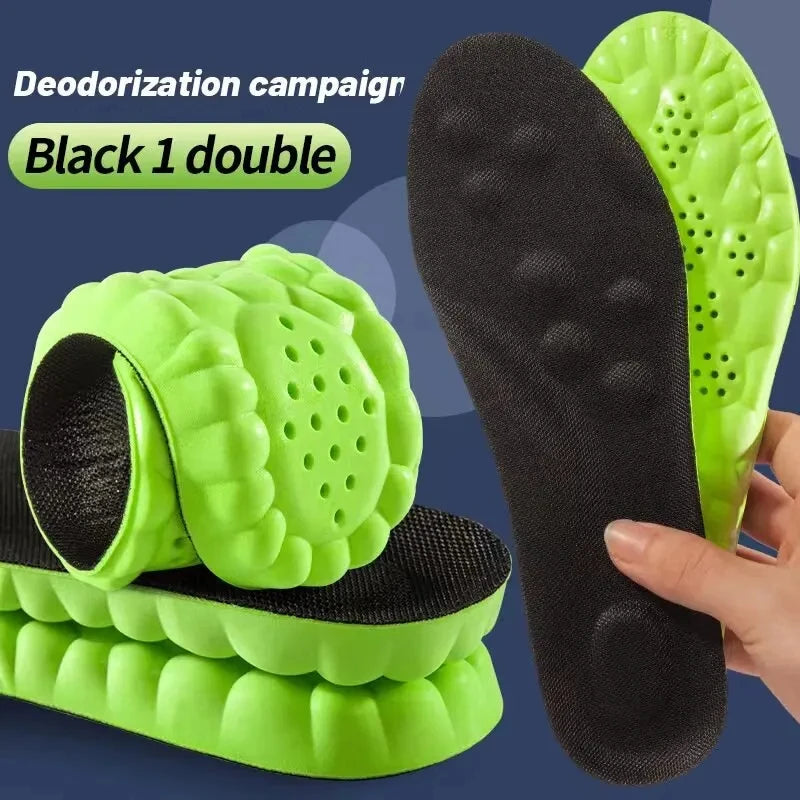 Sports insoles with 4D technology
