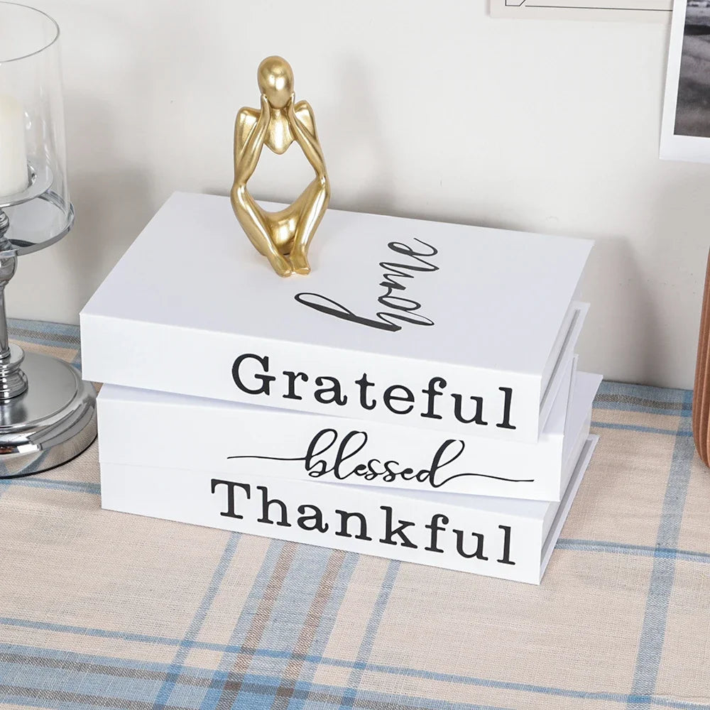 Set of 3 Stylish Decorative Books