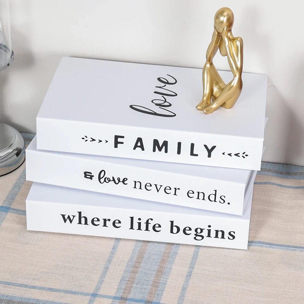 Set of 3 Stylish Decorative Books