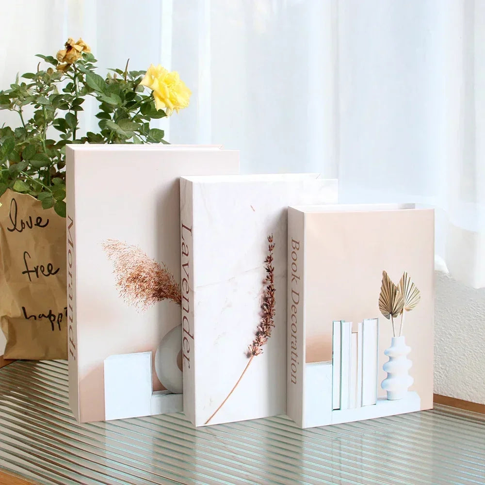 Set of 3 Stylish Decorative Books