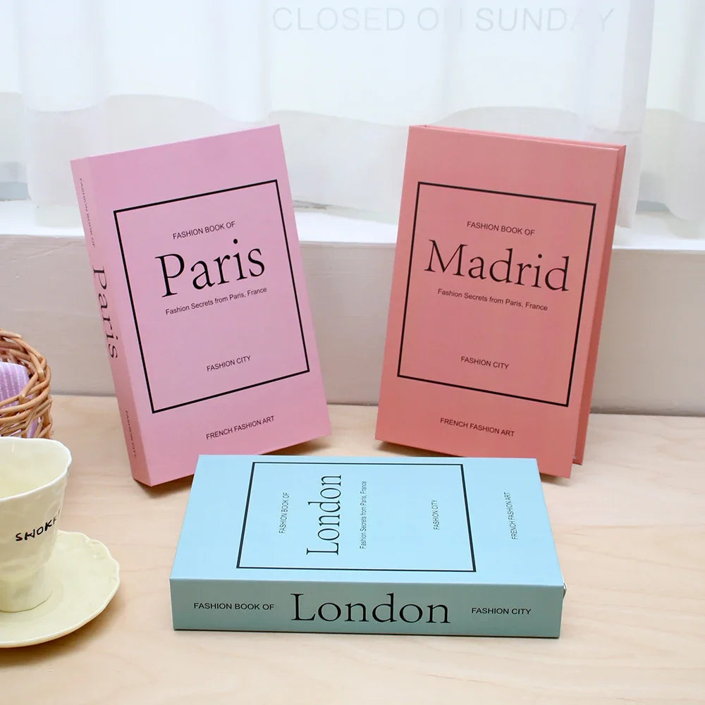 Set of 3 Stylish Decorative Books