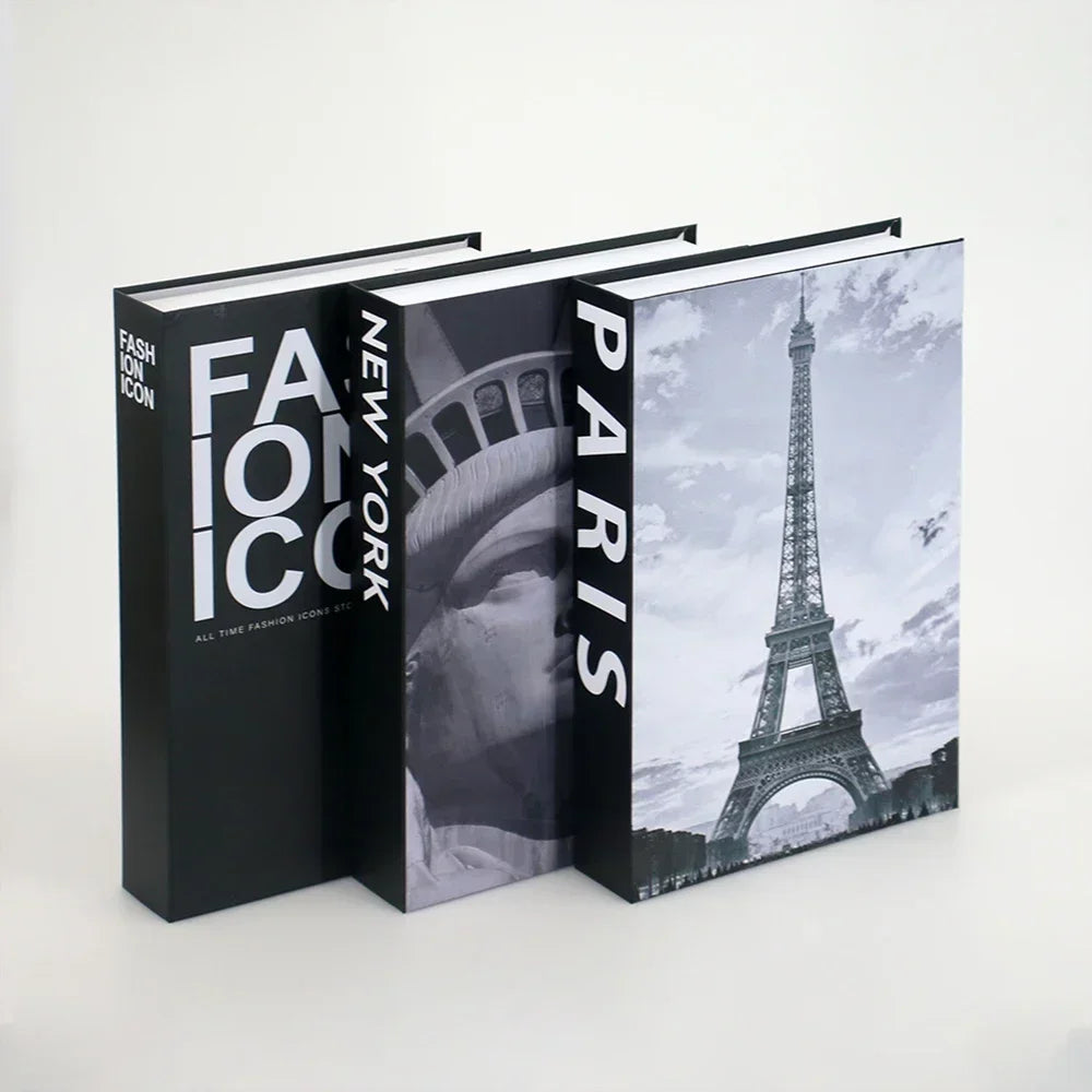 Set of 3 Stylish Decorative Books