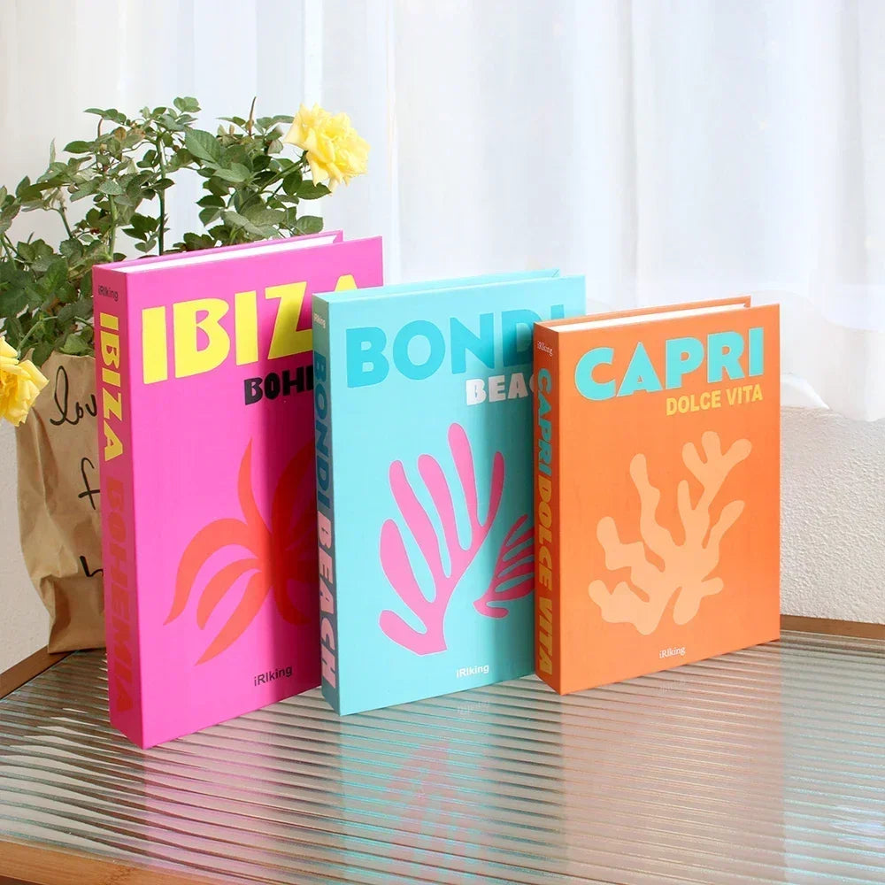 Set of 3 Stylish Decorative Books