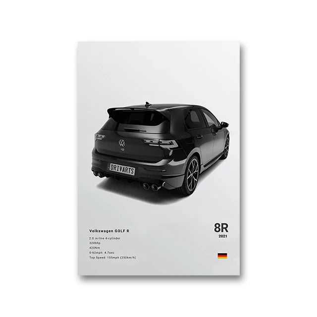 Supercar Canvas Wall Art