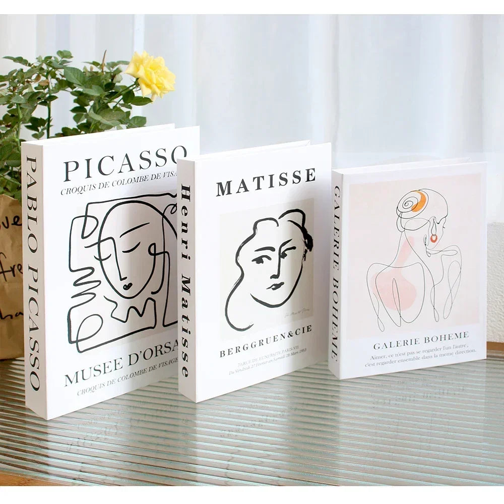 Set of 3 Stylish Decorative Books