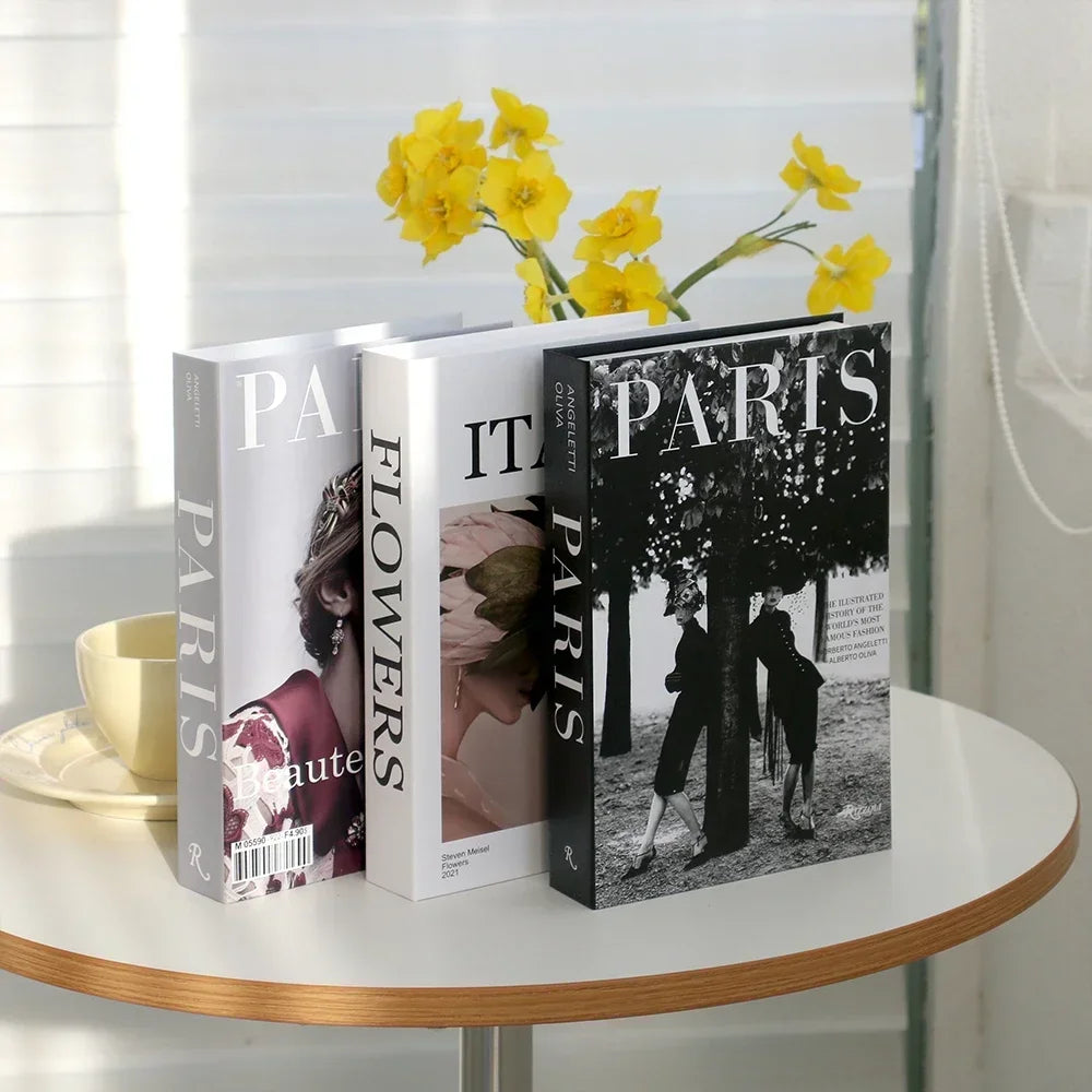 Set of 3 Stylish Decorative Books
